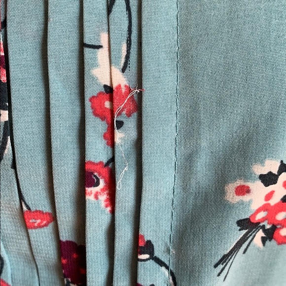 Xhilaration Vintage Style Turquoise Floral Dress - Picture 4 of 11